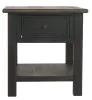 Ashley Furniture T736-3 Tyler Creek - Rectangular End Table - Grayish Brown / Black