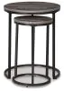 Ashley Furniture A4000231 Briarsboro - Accent Table Set (Set of 2) - Black / Gray