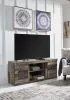 Ashley Furniture EW0200-268 Derekson - LG TV Stand w/Fireplace Option - Multi Gray