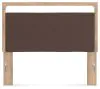 Ashley Furniture PCB1360-57 Kinlanni - Queen Upholstered Panel Headboard - Tan / Brown