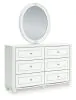Ashley Furniture PCB1819B2 Ashley Furniture PCB1819B2 Kozlani - Dresser And Mirror - White