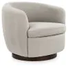 Ashley Furniture A3000786 Annbury - Swivel Accent Chair - Light Beige