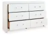 Ashley Furniture PCB1119-31 Maeling - Six Drawer Dresser - White