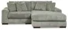 Ashley Furniture 21105S4 Ashley Furniture 21105S4 Lindyn - Right Arm Facing Corner Chaise 2 Pc Sectional - Fog