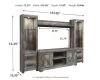 Ashley Furniture W440W2 Ashley Furniture W440W2 Wynnlow - 4 Pc. - Entertainment Center - 63