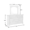 Pulaski Furniture P167110 Kingsbury - Beveled Dresser Mirror - French Gray