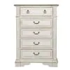 Liberty Furniture 520-BR-CSLDMC Liberty Furniture 520-BR-CSLDMC Abbey Park - 4 Piece Bedroom Set (California King Sleigh Bed, Dresser & Mirror, Chest) - Antique White