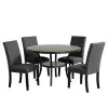 New Classic D162G-DT-GRY Crispin - Round Dining Table - Gray
