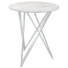 CoasterEveryday 183526 Bexter - Round Faux Marble Bistro Bar Table - Chrome