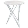 CoasterEveryday 183526 Bexter - Round Faux Marble Bistro Bar Table - Chrome
