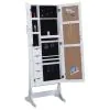 CoasterEssence 904031 Doyle - Cheval Mirror With Jewelry Storage - White