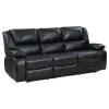 Coaster Fine Furniture 610244-S3 Camila - 3 Piece Upholstered Motion Reclining Sofa Set - Black
