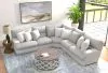 Jackson Furniture Industries 19/34/36/37/38-18 Jackson Furniture Industries 19/34/36/37/38-18 Abraxas - 5 Piece Upholstered Reclining Sectional With 2 Lay-Flat Reclining Seats - Moonstruck