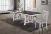 New Classic 40-1903-D4C Maisie - Dining Table & 4 Chairs - White / Dark Brown