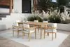 New Classic 60-G5511-7SW Wesley - Patio 7 Piece Dining Set Table & 6 Chairs - White