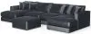Jackson Furniture Industries 2245/75/31/76/12-23 Jackson Furniture Industries 2245/75/31/76/12-23 Remington - 4 Piece Modular Double Chaise Sectional And 1 Included Cocktail Ottoman - Slate