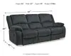 Ashley Furniture 7650488 Draycoll - Reclining Sofa - Dark Gray