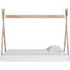 Ashley Furniture EB1221-121 Ashley Furniture EB1221-121 Piperton - Twin Tent Complete Bed in Box - Brown / White