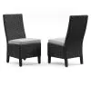 Ashley Furniture P792-601 Beachcroft - Side Chair With Cushion (Set of 2) - Black / Light Gray
