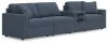 Ashley Furniture 92121S28 Ashley Furniture 92121S28 Modmax - 4-Piece Sectional With Audio System Console - Ink