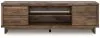 Ashley Furniture W3367-68 Zadilyn - XL TV Stand With Fireplace Option - Brown