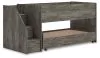 Ashley Furniture B4480B13 Frandern - Twin Over Twin Loft Bed - Gray