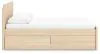 Ashley Furniture EB9632B12 Ashley Furniture EB9632B12 Onita - Queen Panel Platform Bed With 1 Side Storage - Natural