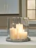 Ashley Furniture A2000847 Ashley Furniture A2000847 Saskia - Candle Holder - Clear / Beige