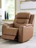 Ashley Furniture PCU1160013A Knightington - Power Recliner With Audio Seating - Caramel