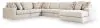 Ashley Furniture PC68706S15 Ashley Furniture PC68706S15 Kestrie - 6-Piece Sectional With RAF Corner Chaise - Feathered