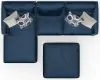 Jackson Furniture Industries 2223/73/75/28-68 Jackson Furniture Industries 2223/73/75/28-68 Jetson - 2 Piece Sofa / LSF Chaise With Comfort Coil Seat Cushions, 4 Included Accent Pillows & Cocktail Ottoman - Nile