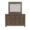 Liberty Furniture 759-BR-CPBDMC Liberty Furniture 759-BR-CPBDMC Thornwood Hills - 4 Piece Bedroom Set (California King Panel Bed, Dresser & Mirror, Chest) - Rock Beaten Brown