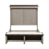 Liberty Furniture 457-BR-QMS Liberty Furniture 457-BR-QMS Ivy Hollow - Queen Mantle Storage Bed - Weathered Linen / Dusty Taupe