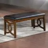 New Classic D1701-25-BRN New Classic D1701-25-BRN Gia - Bench - Brown - Faux Leather