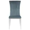 CoasterElevations 109452 Beaufort - Upholstered Dining Side Chair (Set of 2) - Steel Gray
