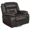 CoasterEveryday 651354-S3 Greer - 3 Piece Upholstered Reclining Sofa Set - Brown