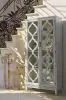 CoasterElevations 953375 Mckellen - 2 Door Wood Trellis Tall Cabinet - Distressed White