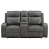 Coaster Fine Furniture 603192 Raelynn - Upholstered Track Arm Motion Loveseat - Gray
