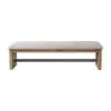 Intercon LM-CH-6418B-WOA-RTA Landmark - Backless Bench - Weathered Oak