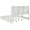Coaster Fine Furniture 224941KE Ives - Eastern King Panel Bed LED Headboard - White High Gloss