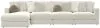Jackson Furniture Industries 2235/75/31/37/4-16 Jackson Furniture Industries 2235/75/31/37/4-16 Ritzy - 4 Piece Modular Sectional (LSF Chaise) - Bone