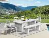 Intercon NS-CH-460C-BUF-RTA Nash - Outdoor Dining Panel Side Chair - Buff