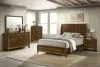 New Classic 00-B0182-35C New Classic 00-B0182-35C Ballard - 5/0 Queen 5 Piece Bedroom Set (Bed, Dresser, Mirror, Chest, Nightstand) - Brown