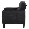 Coaster Fine Furniture 509983 Bowen II - Fabric Upholstered Track Arm Chair - Steel Gray