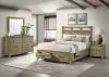 Coaster Fine Furniture 207530KE-S4 Hazlewood - 4 Piece Eastern King Storage Bedroom Set - Vineyard Oak