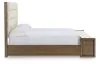 Benchcraft® B863B5 Marxmore - California King Upholstered Storage Bed - Brown