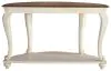 Ashley Furniture T743-4 Realyn - Sofa Table - White / Brown