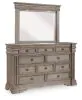 Ashley Furniture B916B1 Ashley Furniture B916B1 Blairhurst - Dresser And Mirror - Light Grayish Brown