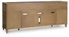 Ashley Furniture W655-68 Sharlance - XL TV Stand With Fireplace Option - Light Brown