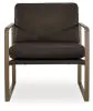Ashley Furniture A3000763 Bradett - Accent Chair - Dark Brown / Gold Finish